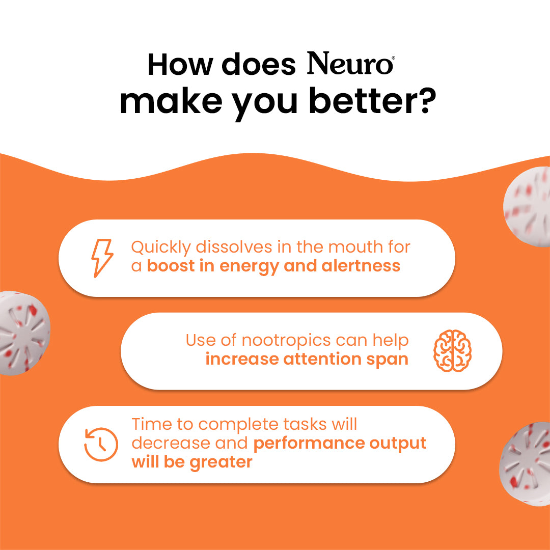 Neuro Caffeine Gums - Cinnamon (30 Pieces: 15 X 2 gum sachets) - Pack of 1