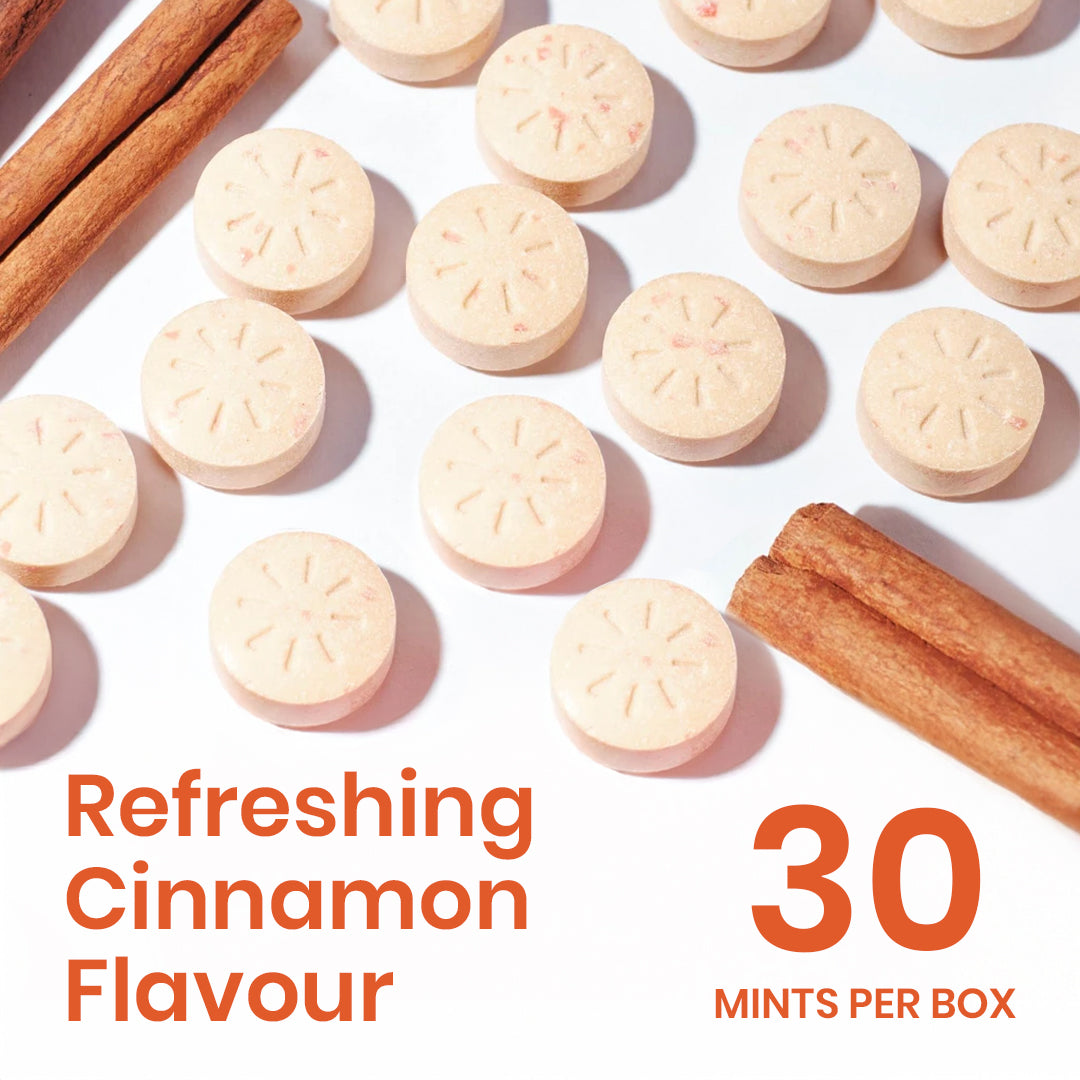 NeuroGum Energy Caffeine Mints - Cinnamon (30 Pieces: 15 X 2 mint sachets)