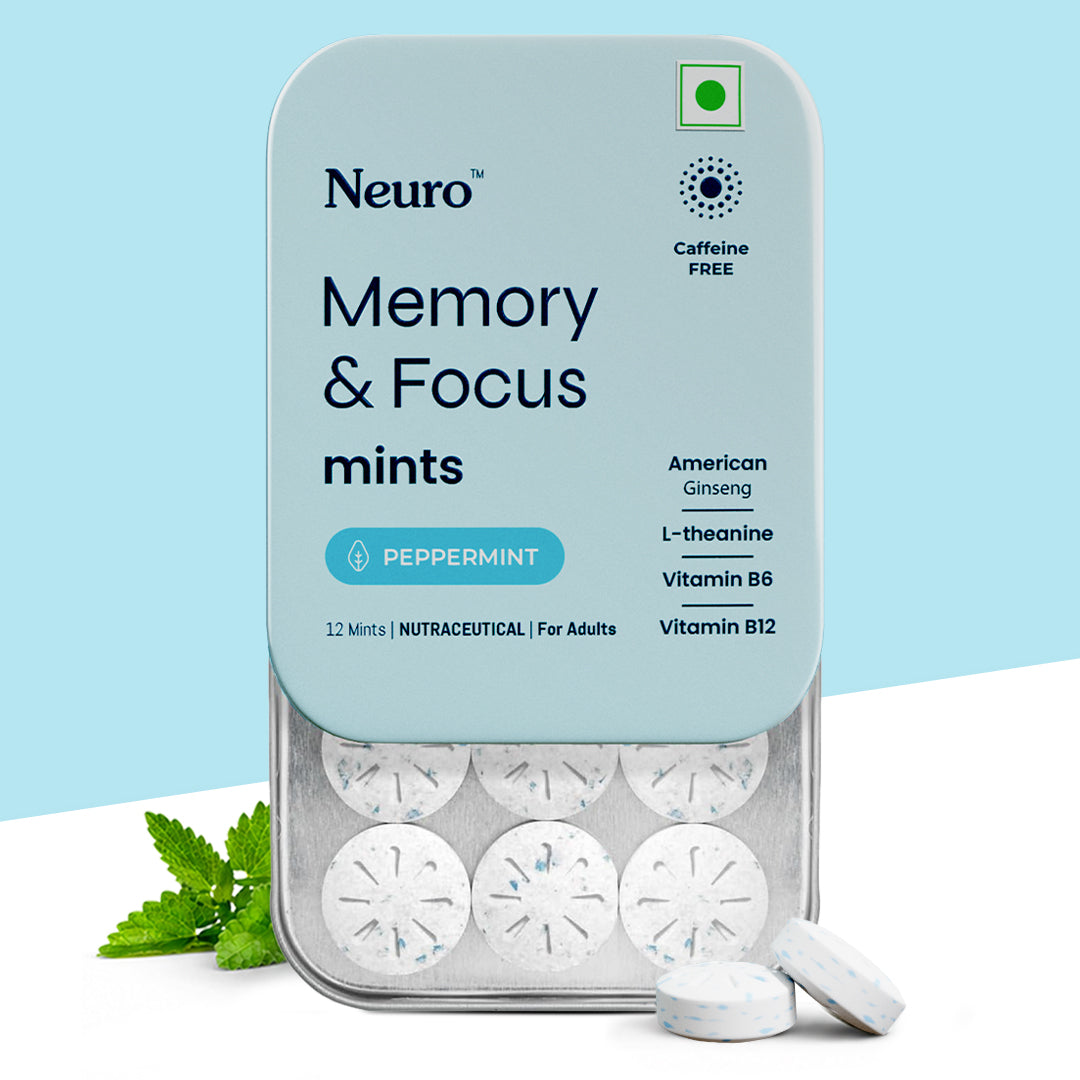 Neuro Memory & Focus Caffeine Mints - Peppermint