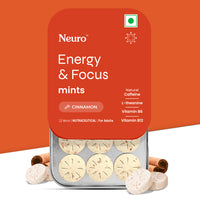 NeuroGum Energy Mints Pack of 4 Cinnamon — 40mg Caffeine + 60mg L-Theanine Sugar-Free India
