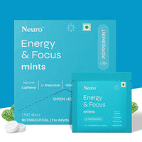 Neuro Caffeine Mints - Peppermint (30 Pieces: 15 X 2 mint sachets)