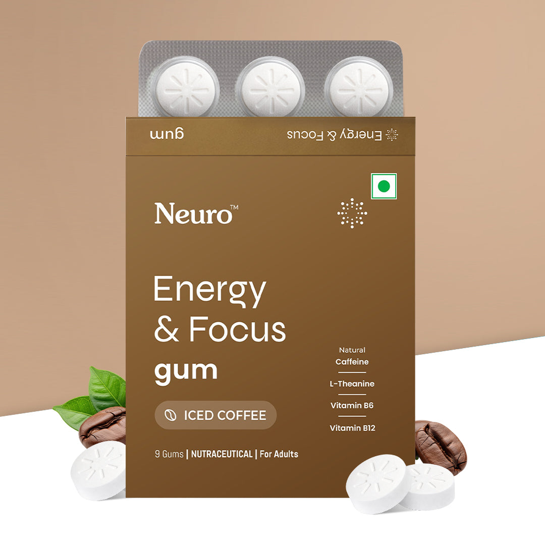 Neuro Energy & Focus Caffeine Gums - Iced Coffee