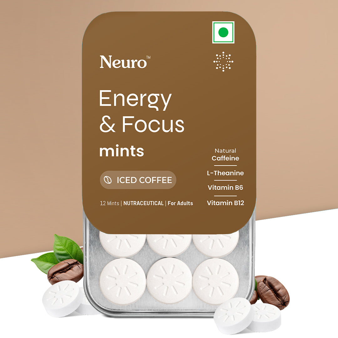 Neuro Energy & Focus Caffeine Mints (Pack of 2) - Iced Coffee