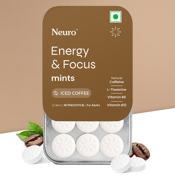 Neuro Energy & Focus Caffeine Mints (Pack of 2) - Iced Coffee