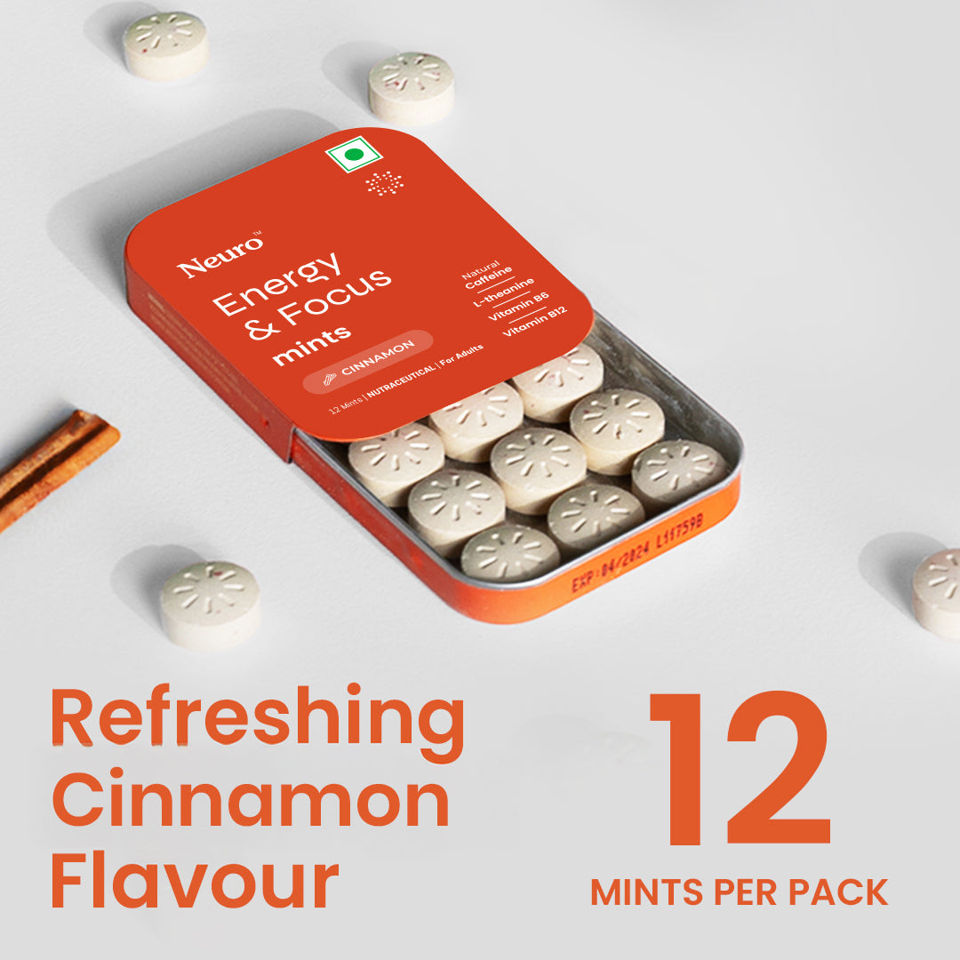 Neuro Energy & Focus Caffeine Mints - Cinnamon