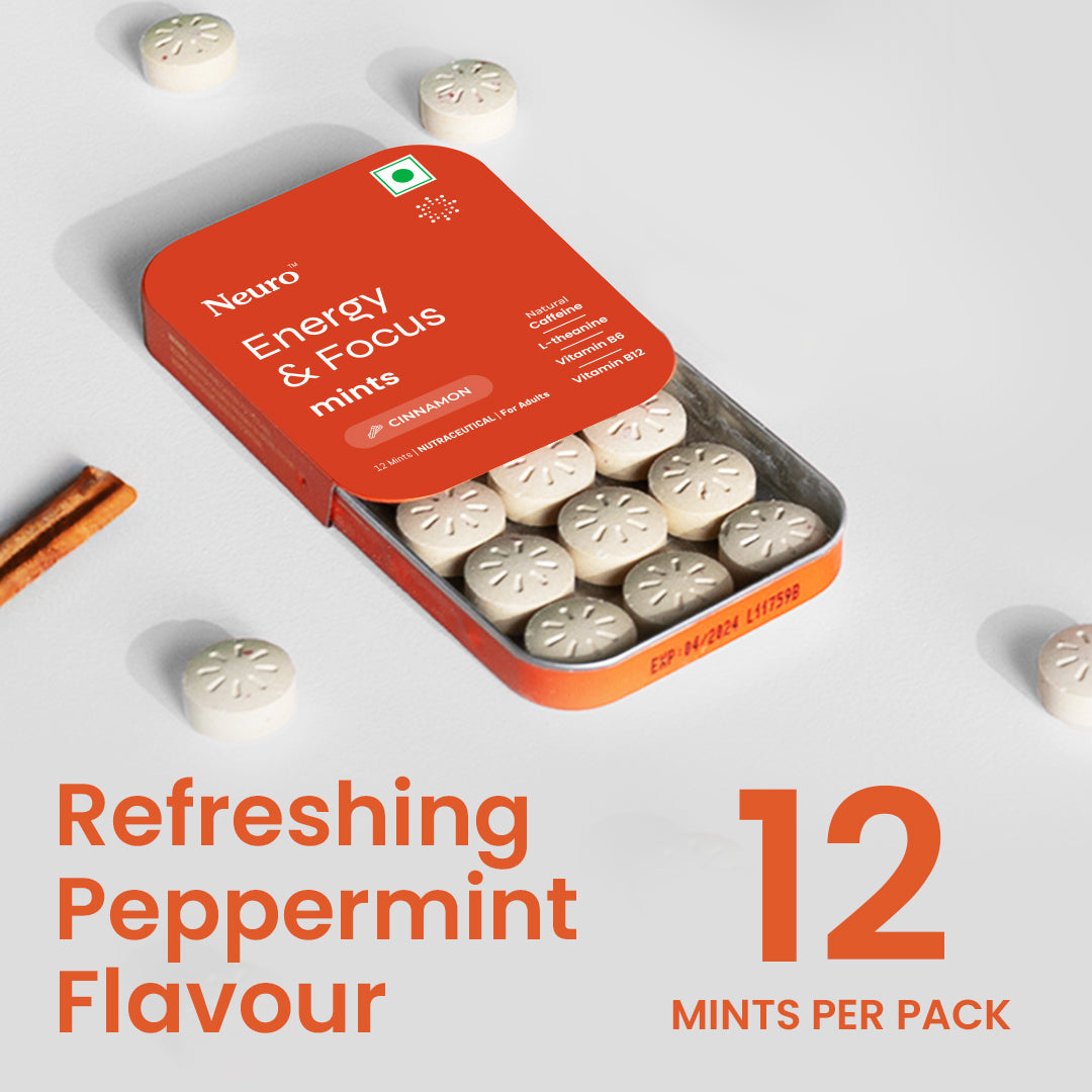 Neuro Energy & Focus Caffeine Mints - Cinnamon