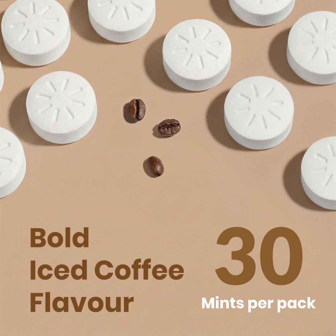 NeuroGum Energy Caffeine Mints- Iced Coffee (30 Pieces: 15 X 2 mint sachets)