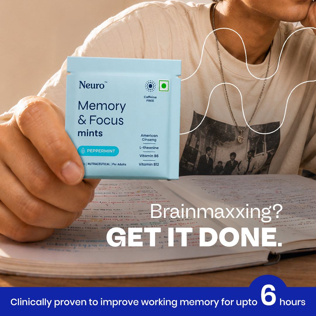 NeuroGum Memory & Focus Mints - Peppermint (30 Pieces: 15 X 2 mint sachets)