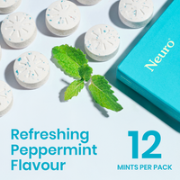 NeuroGum Energy Mints Pack of 4 Peppermint — 40mg Caffeine + 60mg L-Theanine Sugar-Free India