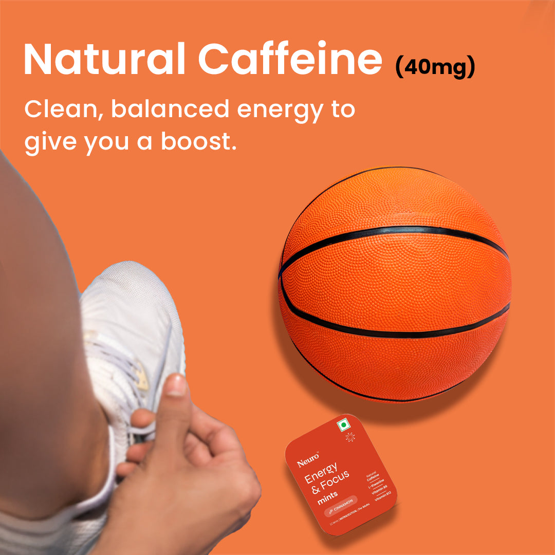 NeuroGum Energy Mints Pack of 4 Cinnamon — 40mg Caffeine + 60mg L-Theanine Sugar-Free India