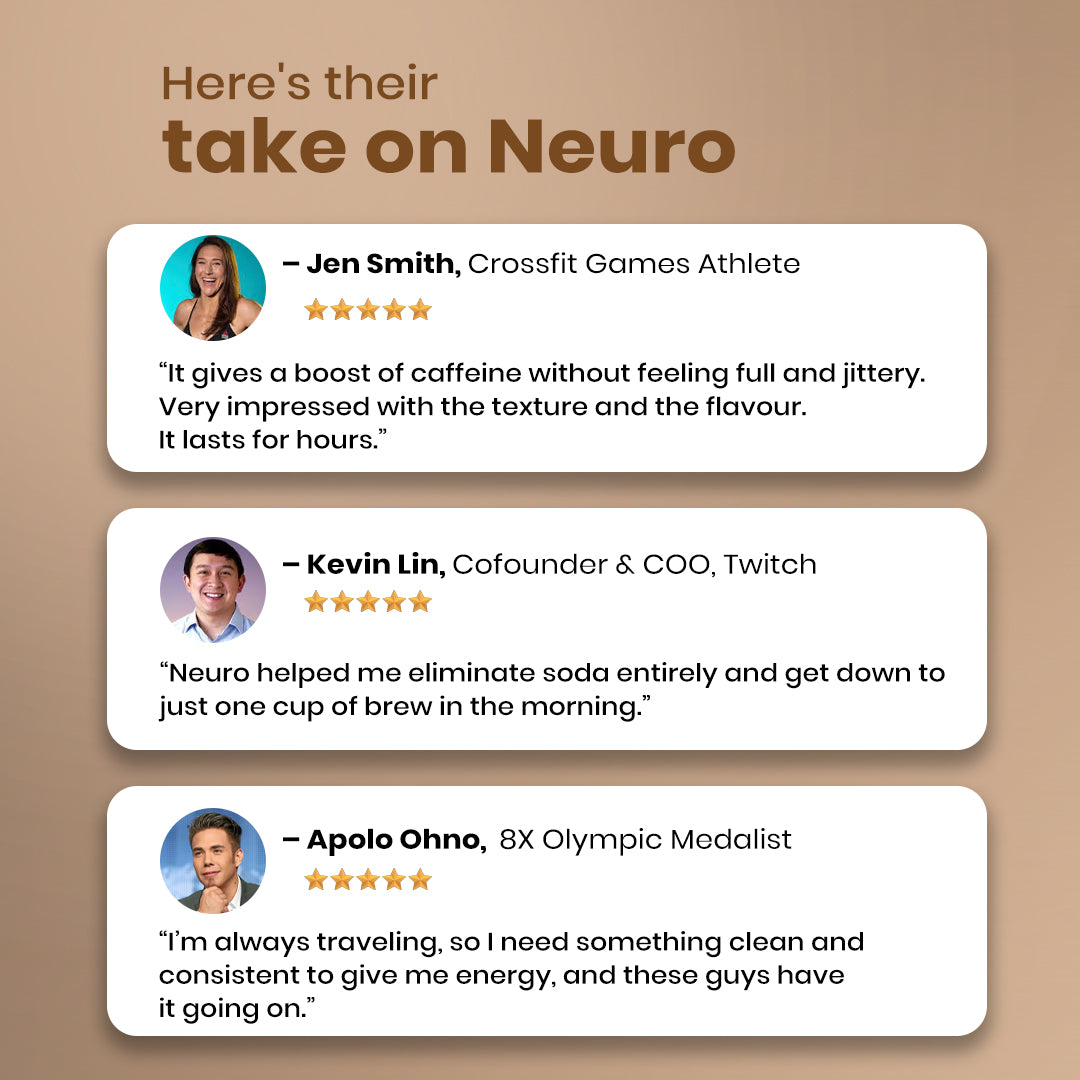 Neuro Energy & Focus Caffeine Gums - Iced Coffee