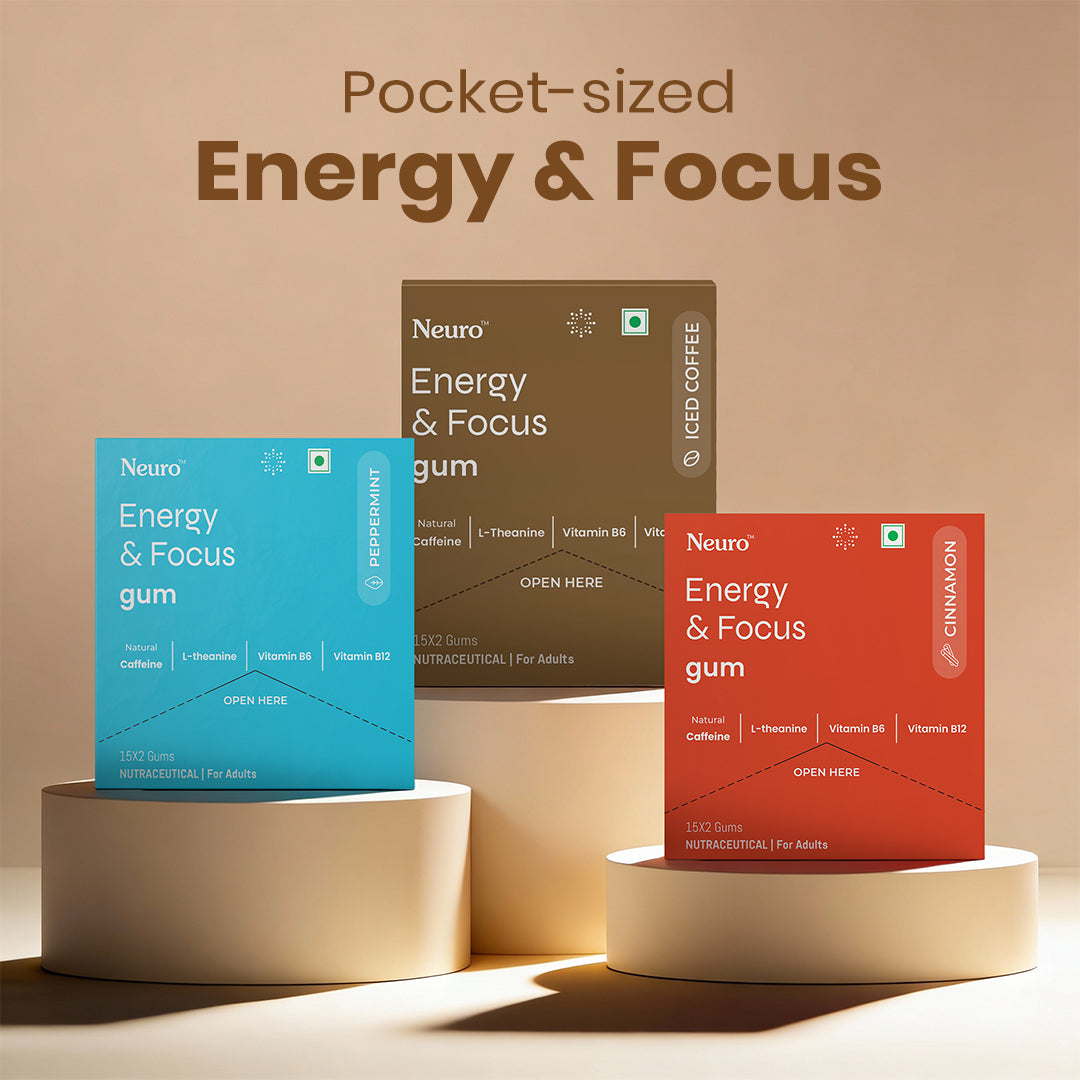 NeuroGum Energy Caffeine Mints- Iced Coffee (30 Pieces: 15 X 2 mint sachets)