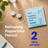 Neuro Memory & Focus Mints Sachets - Peppermint - Pack of 2