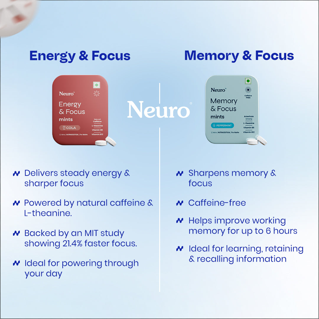 Neuro Energy & Focus Caffeine Mints - Cola