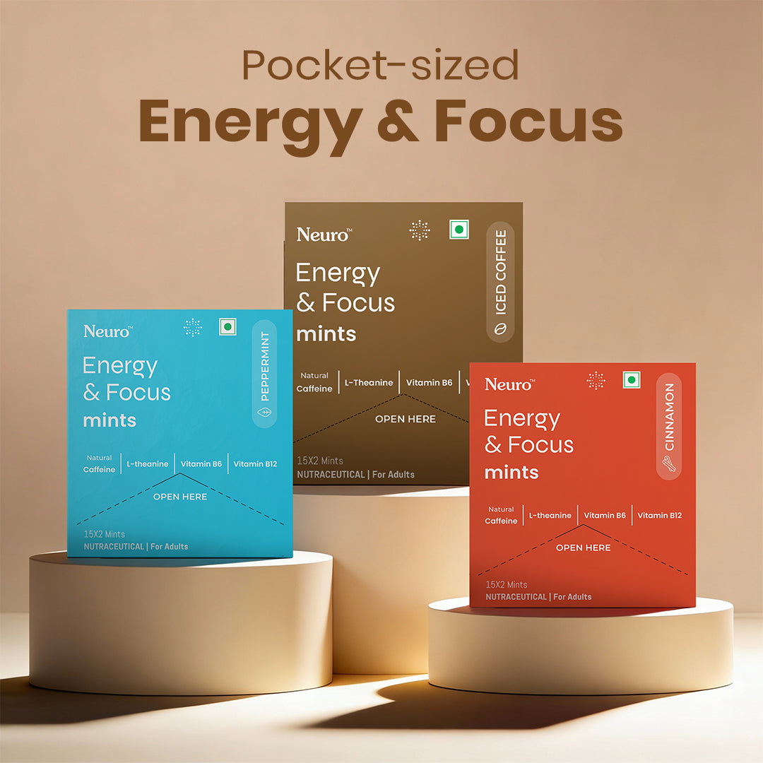 NeuroGum Energy Caffeine Mints- Iced Coffee (30 Pieces: 15 X 2 mint sachets)