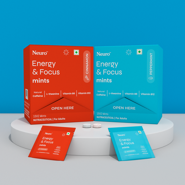 NeuroGum Energy Caffeine Mints all flavours 30 pieces per pack