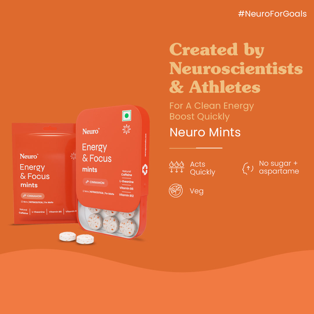 Neuro Energy & Focus Caffeine Mints - Cinnamon – Neurogum India