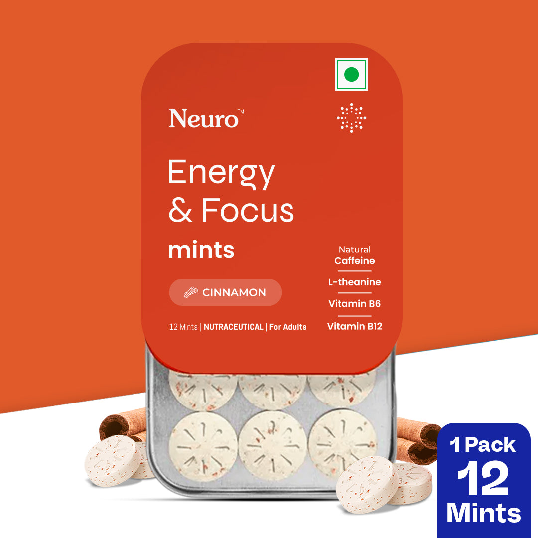 Neuro Energy & Focus Caffeine Mints - Cinnamon