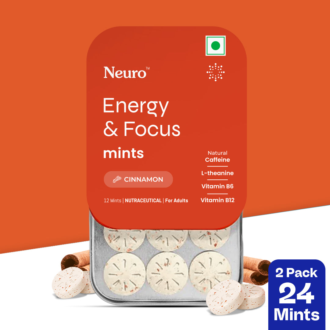 Neuro Energy & Focus Caffeine Mints - Cinnamon