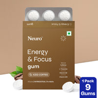 Neuro Energy & Focus Caffeine Gums - Iced Coffee