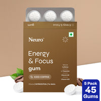 Neuro Energy & Focus Caffeine Gums - Iced Coffee