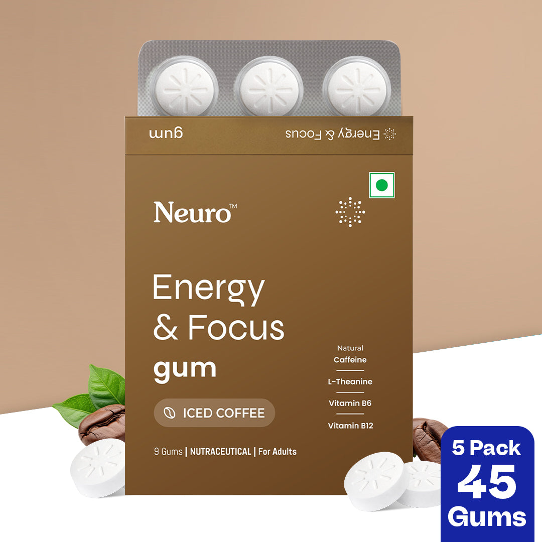 Neuro Energy & Focus Caffeine Gums - Iced Coffee