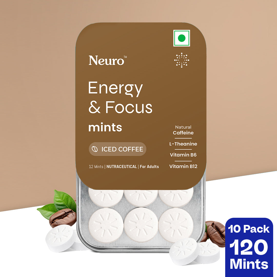 Neuro Energy & Focus Caffeine Mints- Iced Coffee