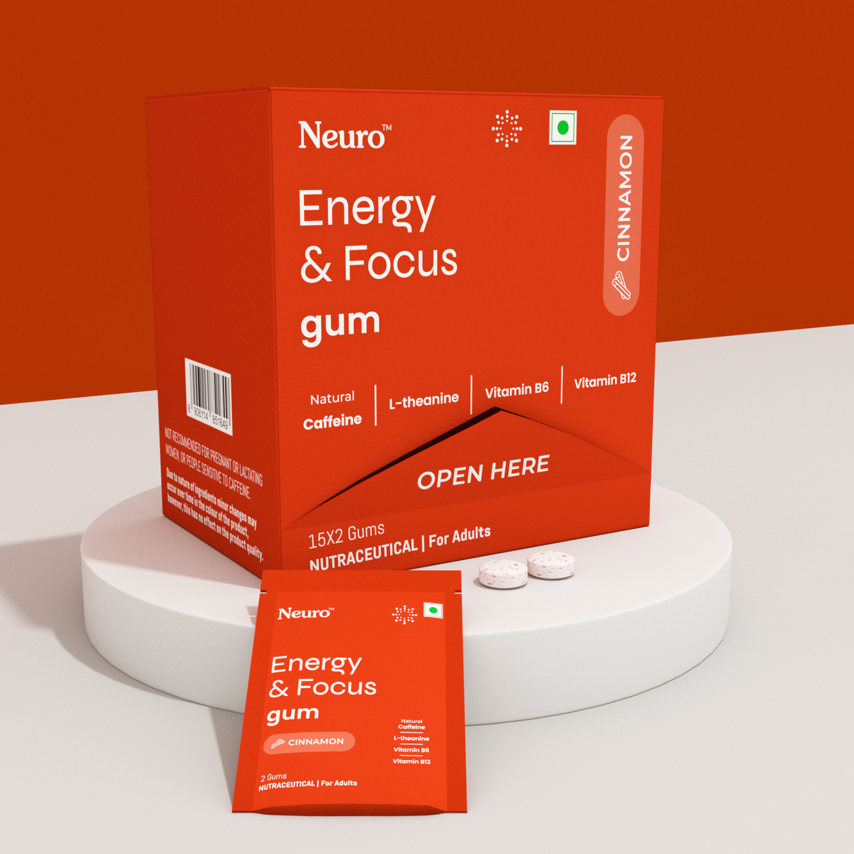 Joe Rogan Neuro Hum Shop Neurogum Energy & Focus Caffeine Gums & Mints – Neurogum India