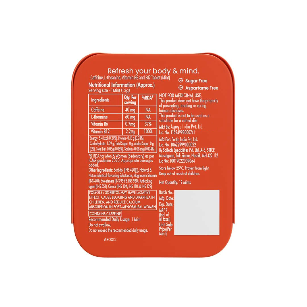 Neuro Energy Mints - Pack of 1 (Cinnamon)