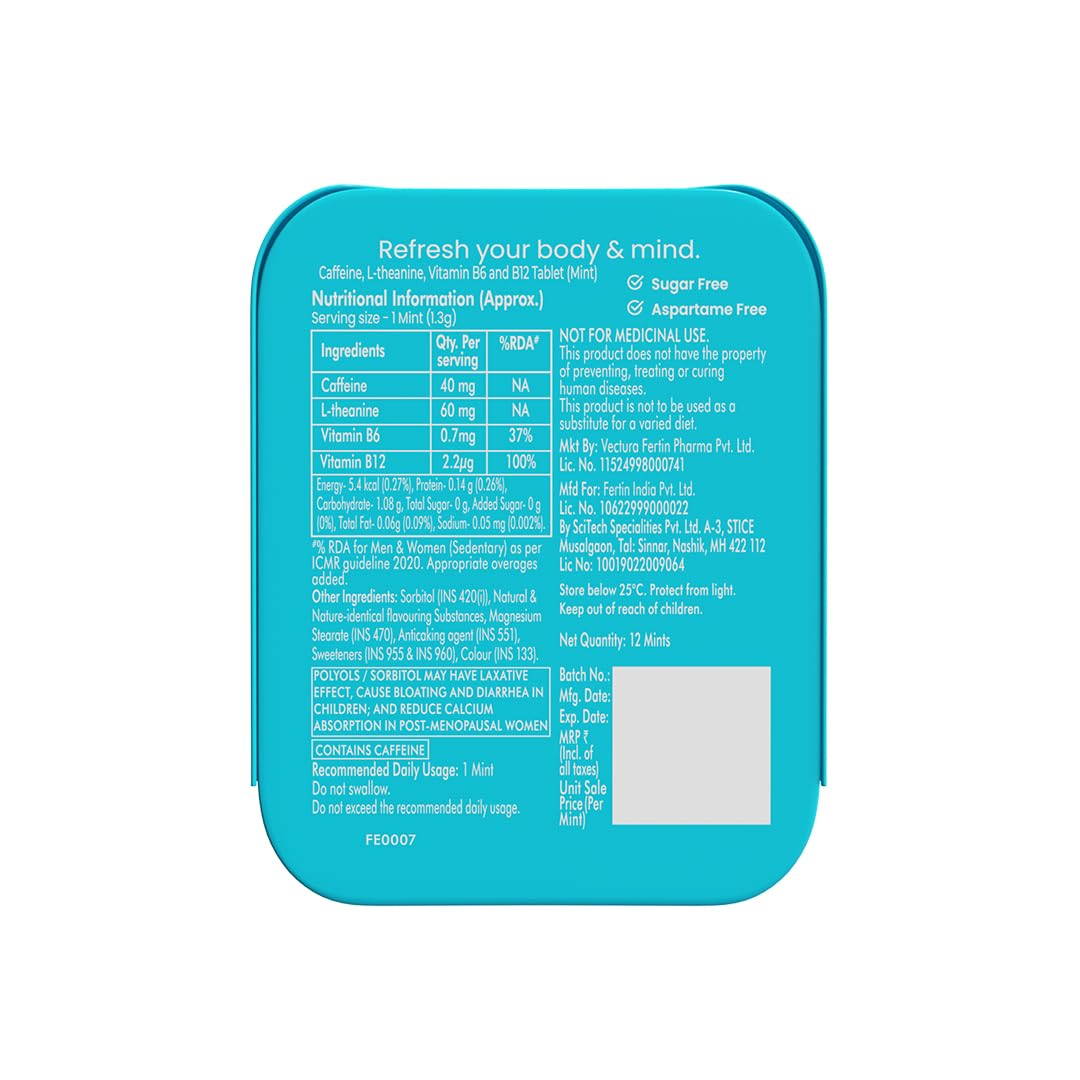 Neuro Energy & Focus Caffeine Mints - Peppermint – Neurogum India