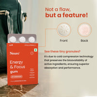 NeuroGum Energy Gum Pack of 4 Cinnamon — 40mg Caffeine + 60mg L-Theanine Sugar-Free India